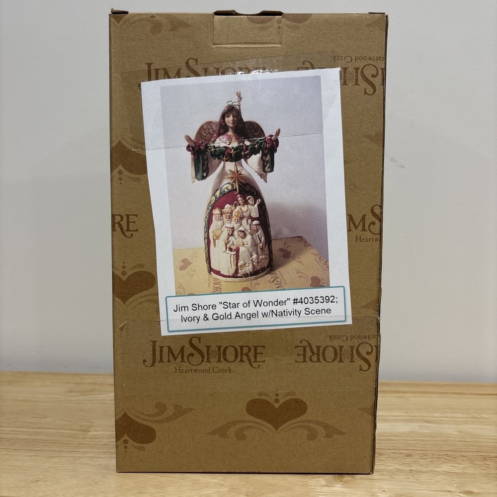 NEW Jim Shore Heartwood Creek‎ Angel Figurine Star Of Wonder Nativity Scene RARE